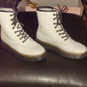 Dr. Martens White Combat Boots